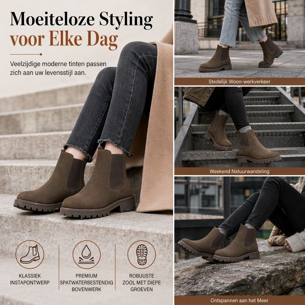 🔥Gratis verzending✈️ – Casual enkellaarsjes voor dames 👢 Comfortabele pasvorm, warme feel & makkelijk te combineren ✨