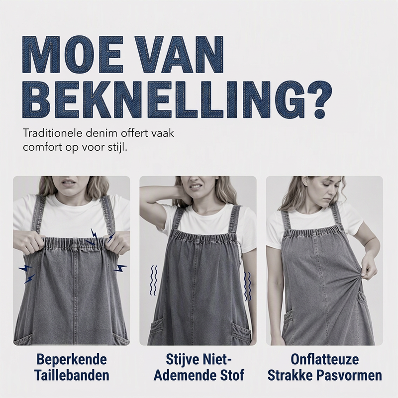 🔥Gratis verzending✈️ Dames Denim Maxi-Jurk met Bretels – Oversized Pasvorm voor een Casual & Trendy Stijl 👗