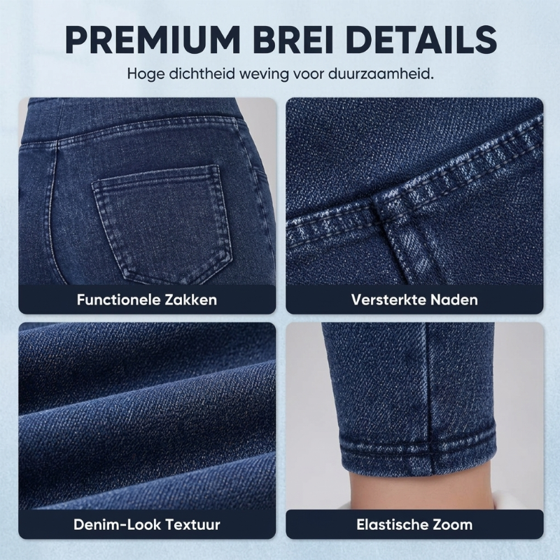 😍👖Hogetailleerde jeans voor dames met afslankend effect