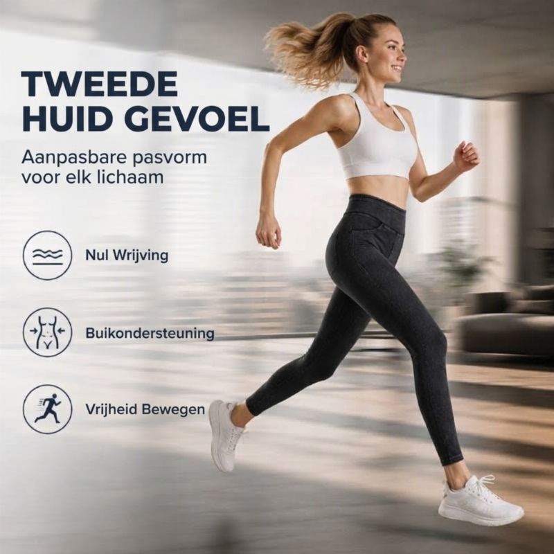 😍👖Hogetailleerde jeans voor dames met afslankend effect