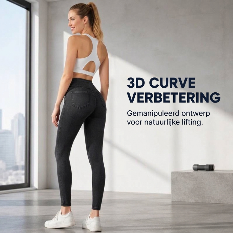 😍👖Hogetailleerde jeans voor dames met afslankend effect