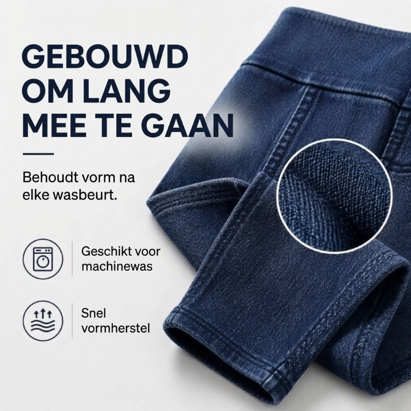 😍👖Hogetailleerde jeans voor dames met afslankend effect