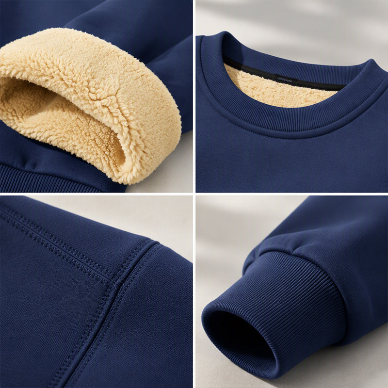 🔥Heren sweatshirt met ronde hals en fleece voering