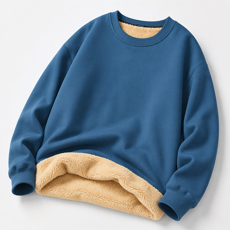 🔥Heren sweatshirt met ronde hals en fleece voering
