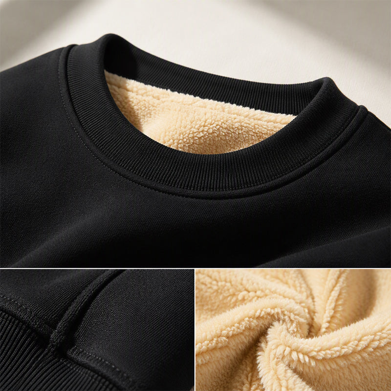 🔥Heren sweatshirt met ronde hals en fleece voering