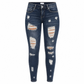 🔥Gratis verzending✈️Dames skinny jeans met hoge taille 👖 Gescheurde denimlook, stretch comfort & flatterende pasvorm ✨
