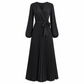💎 Exclusieve Deal – Elegante maxi-jurk voor dames 👗 Gekreukte stof, V-hals overslag & flatterende vrouwelijke pasvorm ✨