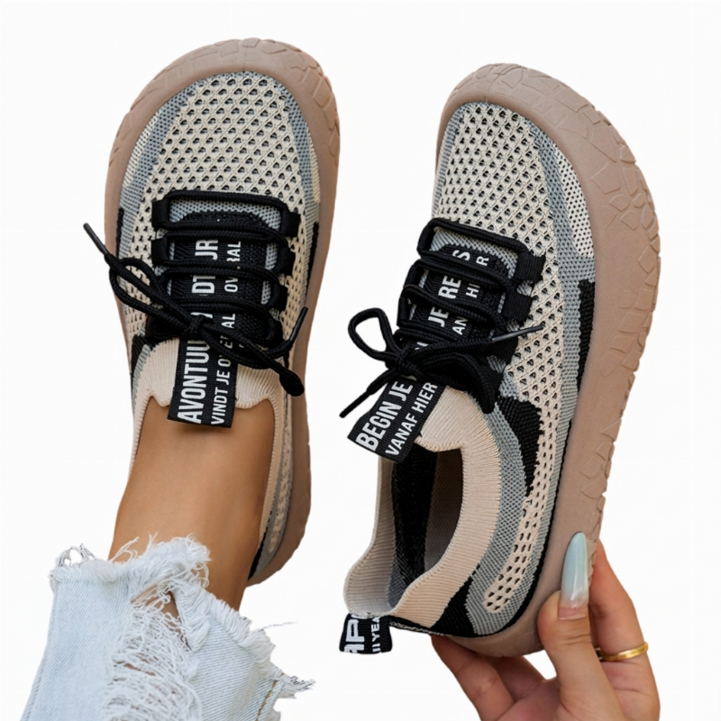 ✨ Nieuw & Trendy – Modieuze dames gebreide sneakers 👟 Ademend design, lichtgewicht comfort & perfecte pasvorm voor dagelijks gebruik ✨