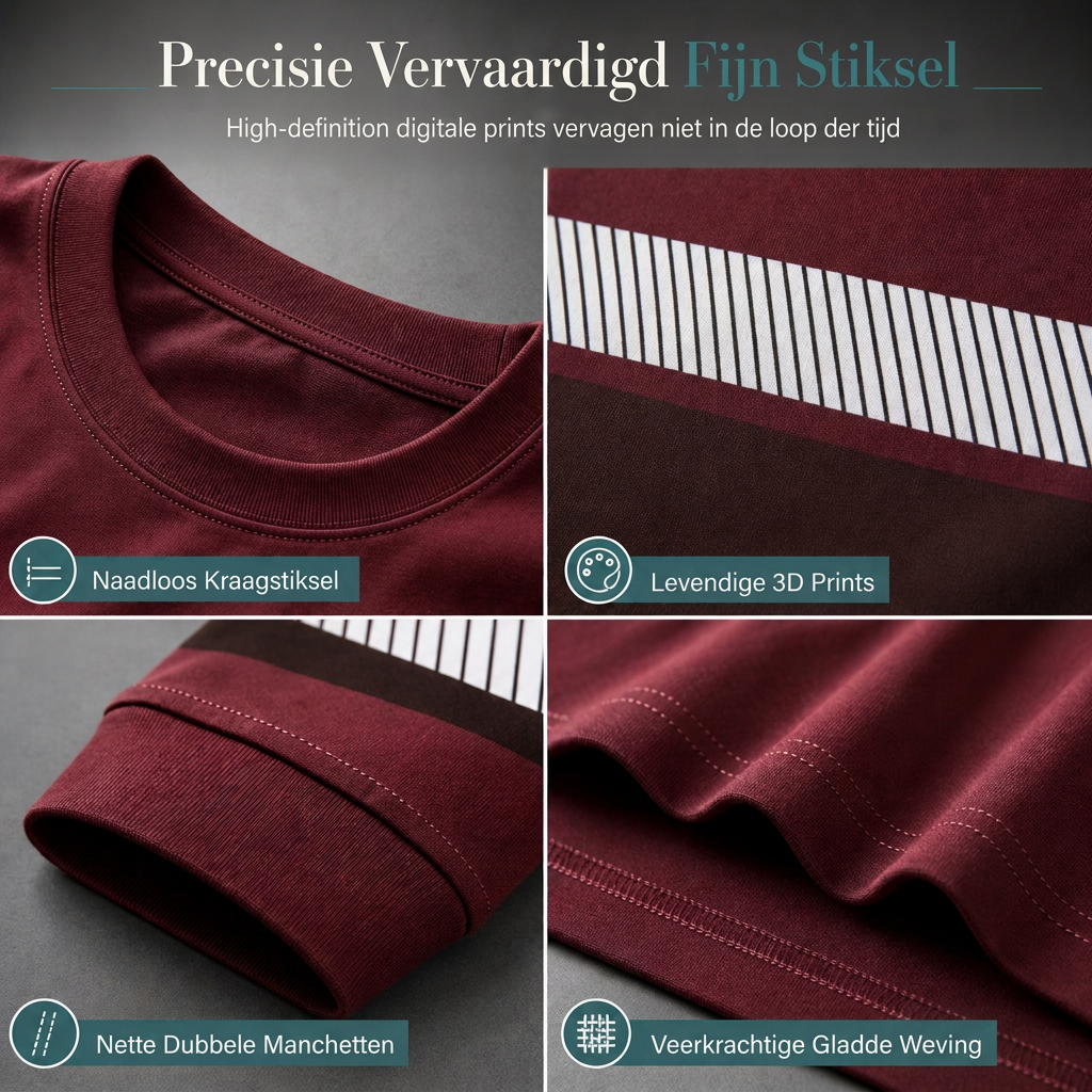 🆕 Nieuw & Trendy – Casual heren T-shirt met lange mouwen 👕 Zachte pasvorm, veelzijdige stijl & comfortabel voor elke dag ✨