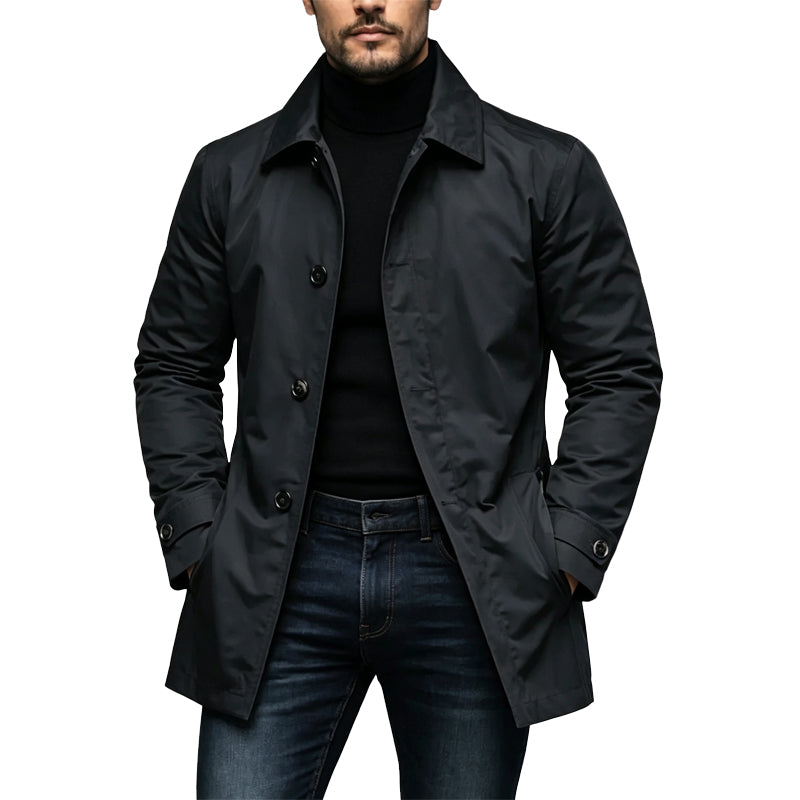 🔥Gratis verzending✈️Waterdichte trenchcoat van halve lengte voor heren