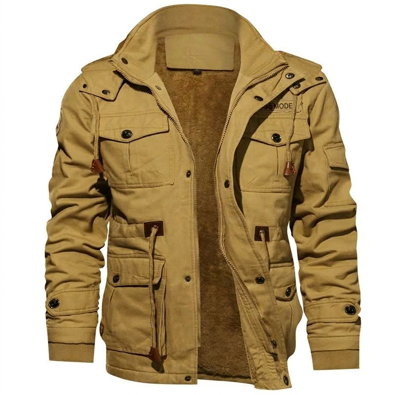 🔥Gratis verzending✈️Heren winterjack met thermovoering en afneembare capuchon