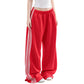 ✨ Nieuw & Trendy 👖 Dames Wide Leg Joggingbroek met Zijstrepen – Comfortabele Sportieve Broek met Modieuze Pasvorm