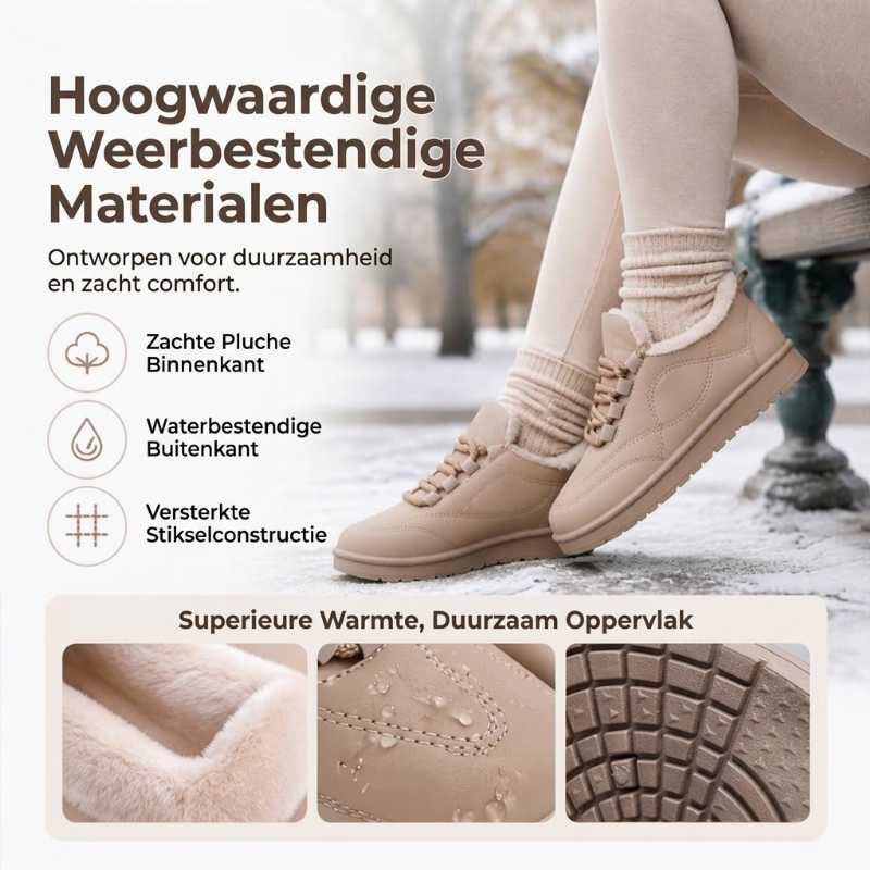Dames sneeuwlaarzen met pluche voering en antislipzool