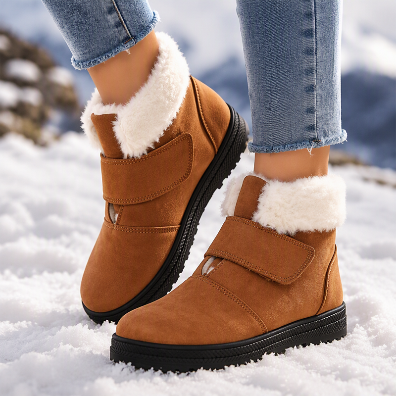 Antislip winterlaarzen voor dames, warm gevoerde snowboots