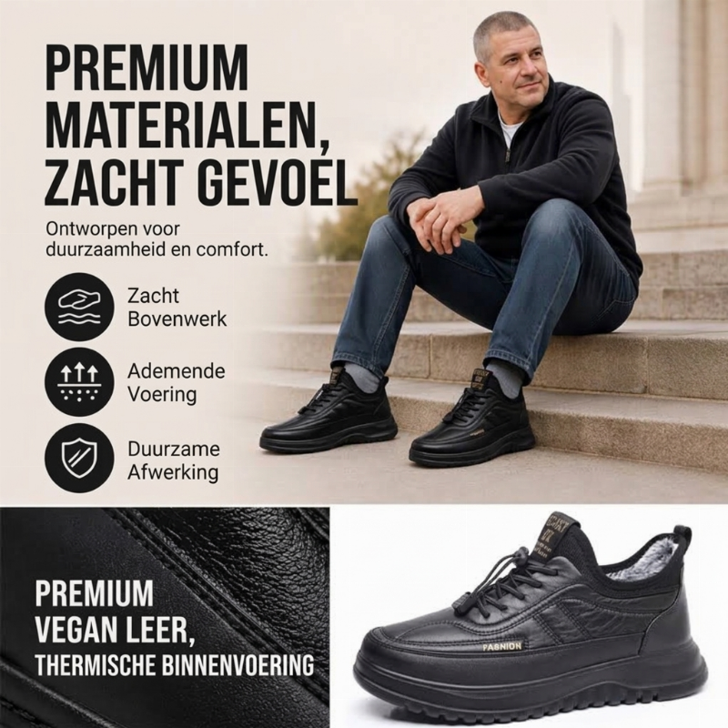 Antislip schoenen voor heren met warme voering