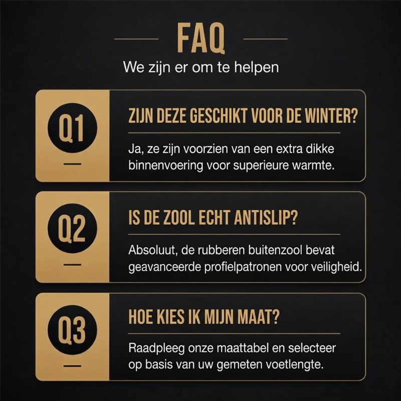 Antislip schoenen voor heren met warme voering