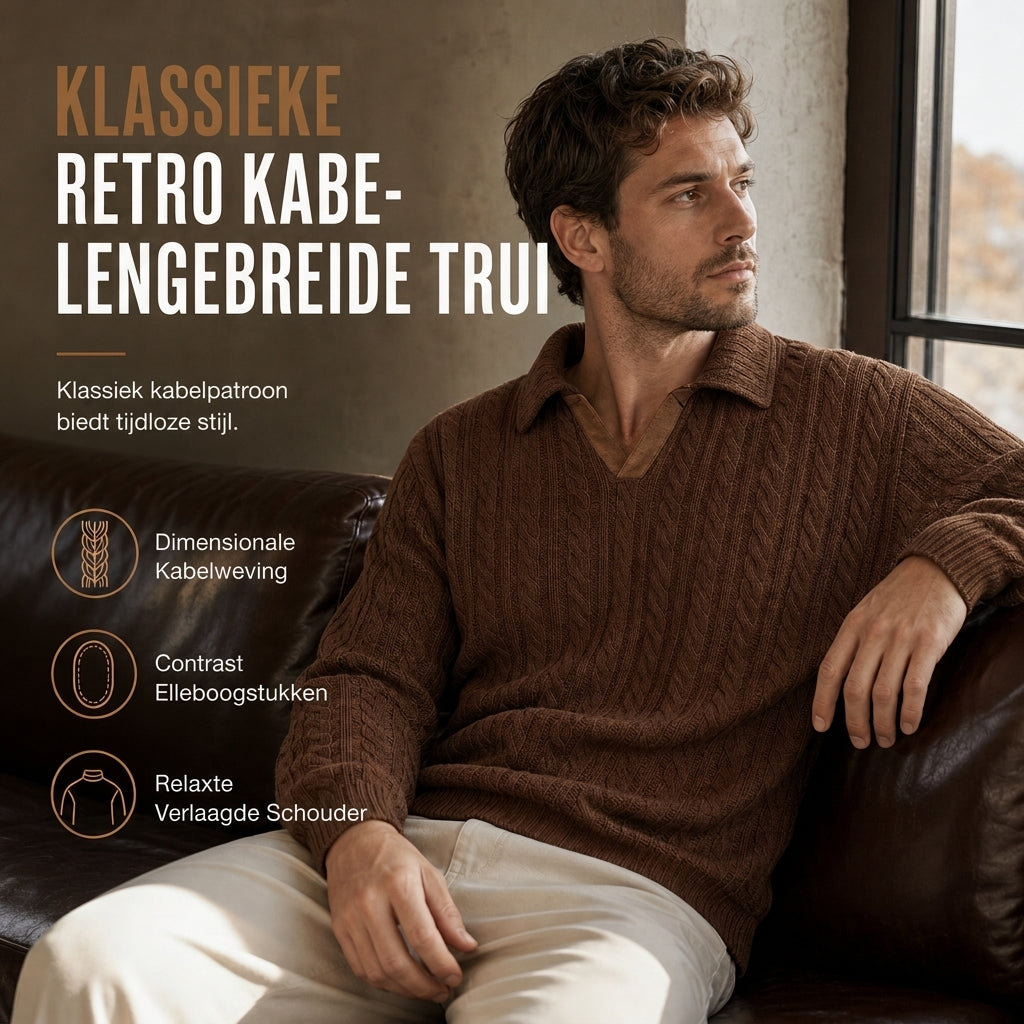 🏆 Bestseller van de Week ✨ Heren Kraag Pullover Sweatshirt – Effen Casual Trui met Comfortabele Pasvorm & Tijdloze Stijl