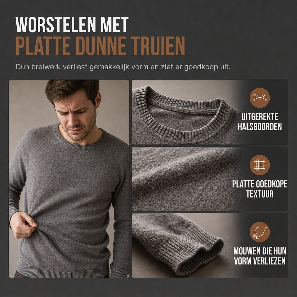 🏆 Bestseller van de Week ✨ Heren Kraag Pullover Sweatshirt – Effen Casual Trui met Comfortabele Pasvorm & Tijdloze Stijl