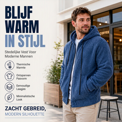 🔥Gratis verzending✈️Warme, comfortabele hoodiejack voor heren voor de winter