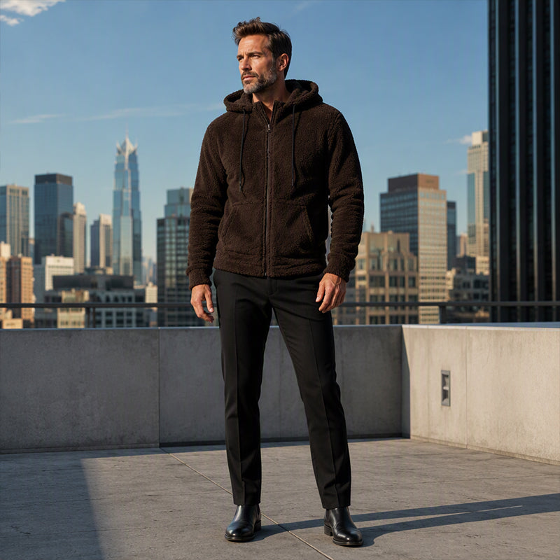 🔥Gratis verzending✈️Warme, comfortabele hoodiejack voor heren voor de winter