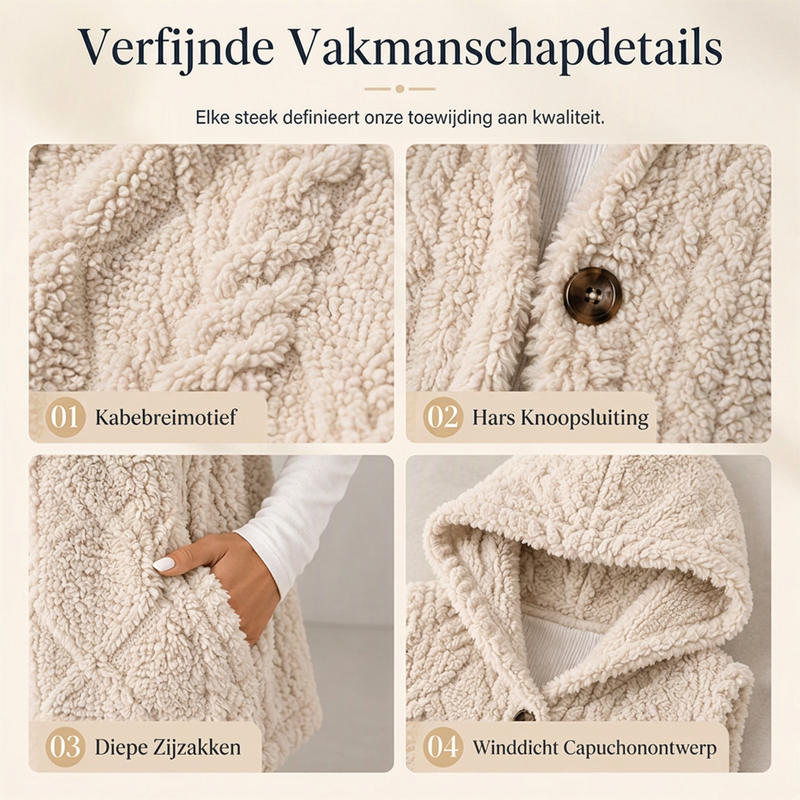 🔥Gratis verzending✈️ Dames Warme Bodywarmer met Capuchon – Gezellig Gewatteerd Vest met Comfortabele Pasvorm & Casual Winterlook