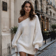 🔥Gratis verzending✈️Gezellige off-shoulder trui jurk voor dames