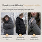 Lange capuchonjas voor dames met fleece voering