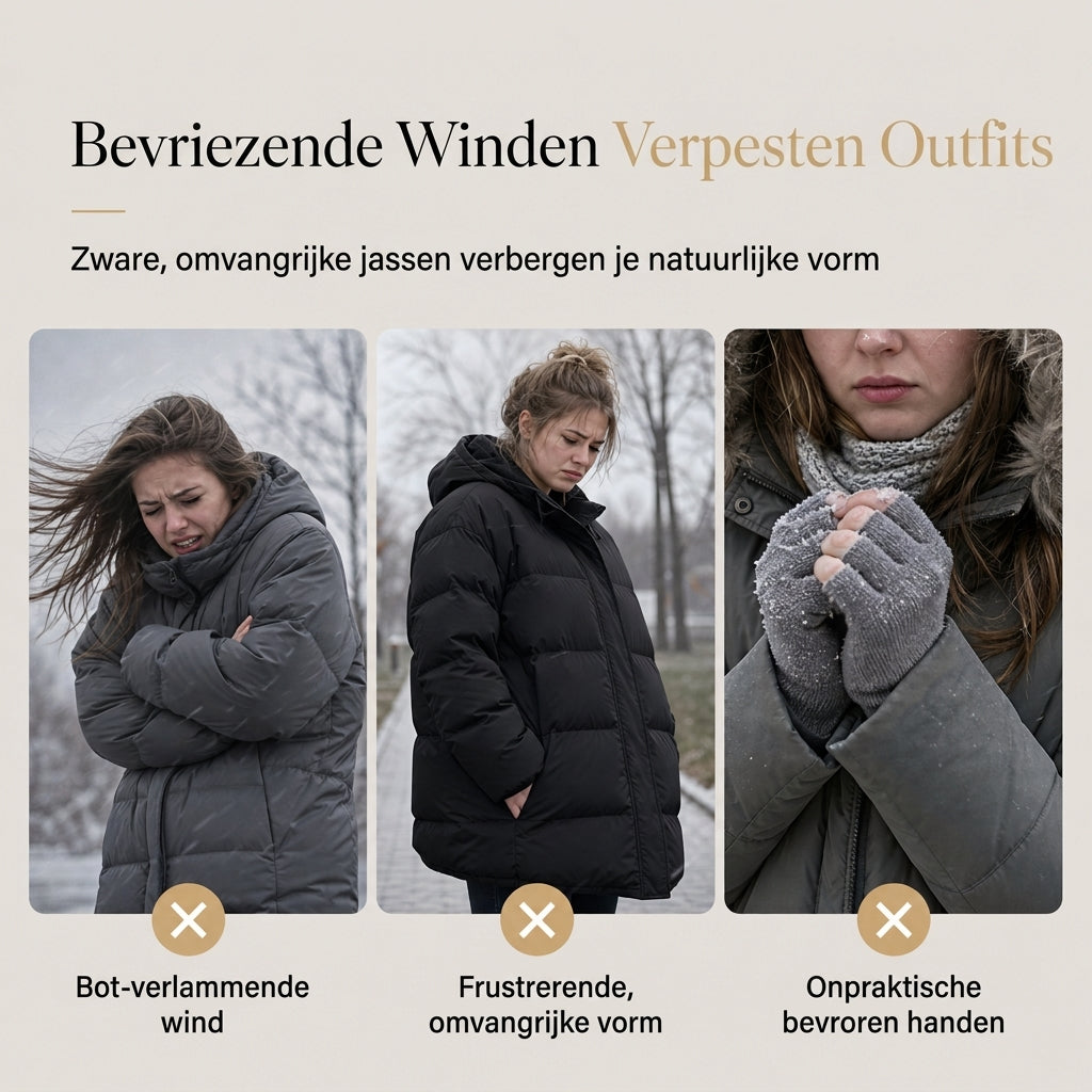 Lange capuchonjas voor dames met fleece voering