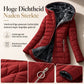 Lange capuchonjas voor dames met fleece voering