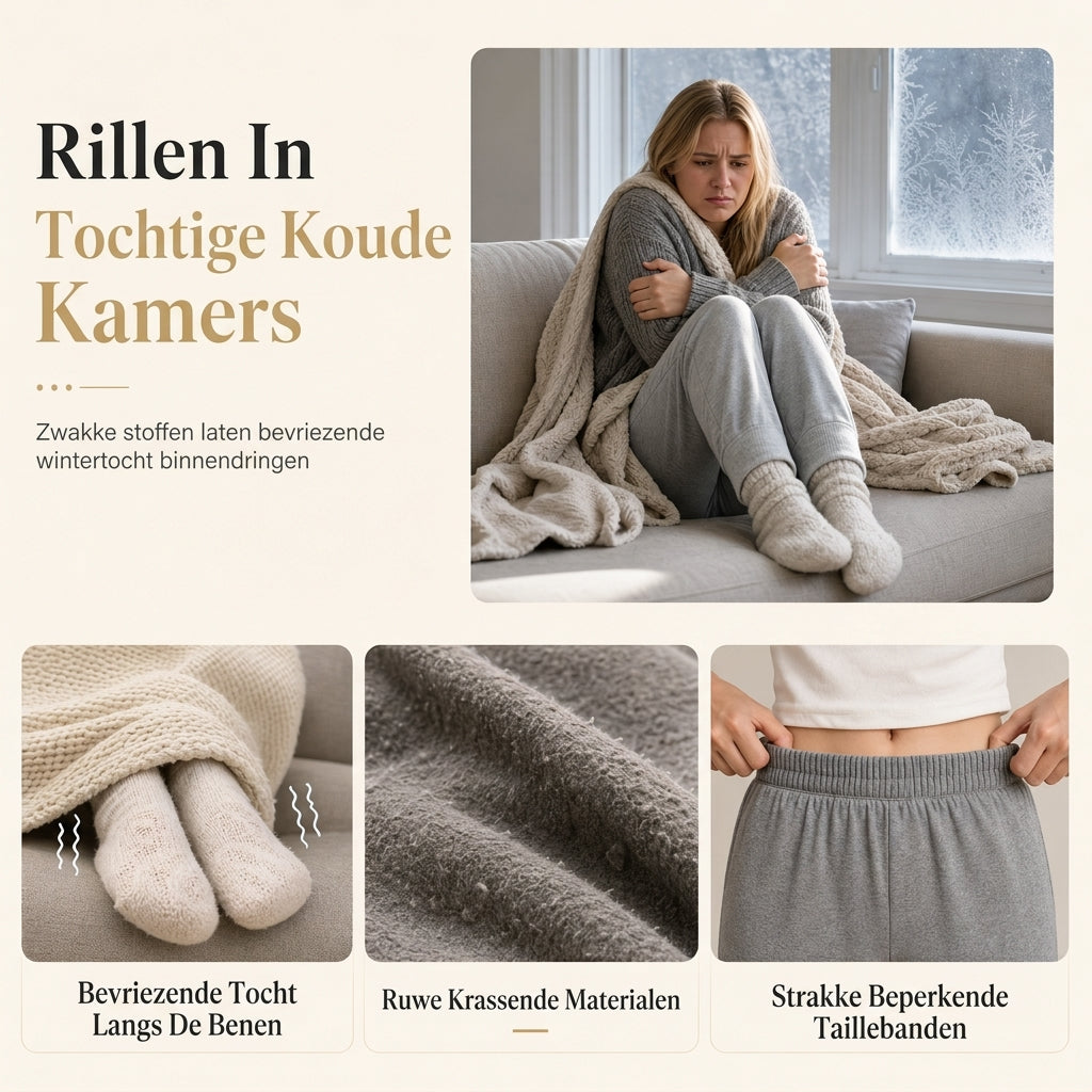 Casuele warmte loungebroek voor dames met flanelvoering