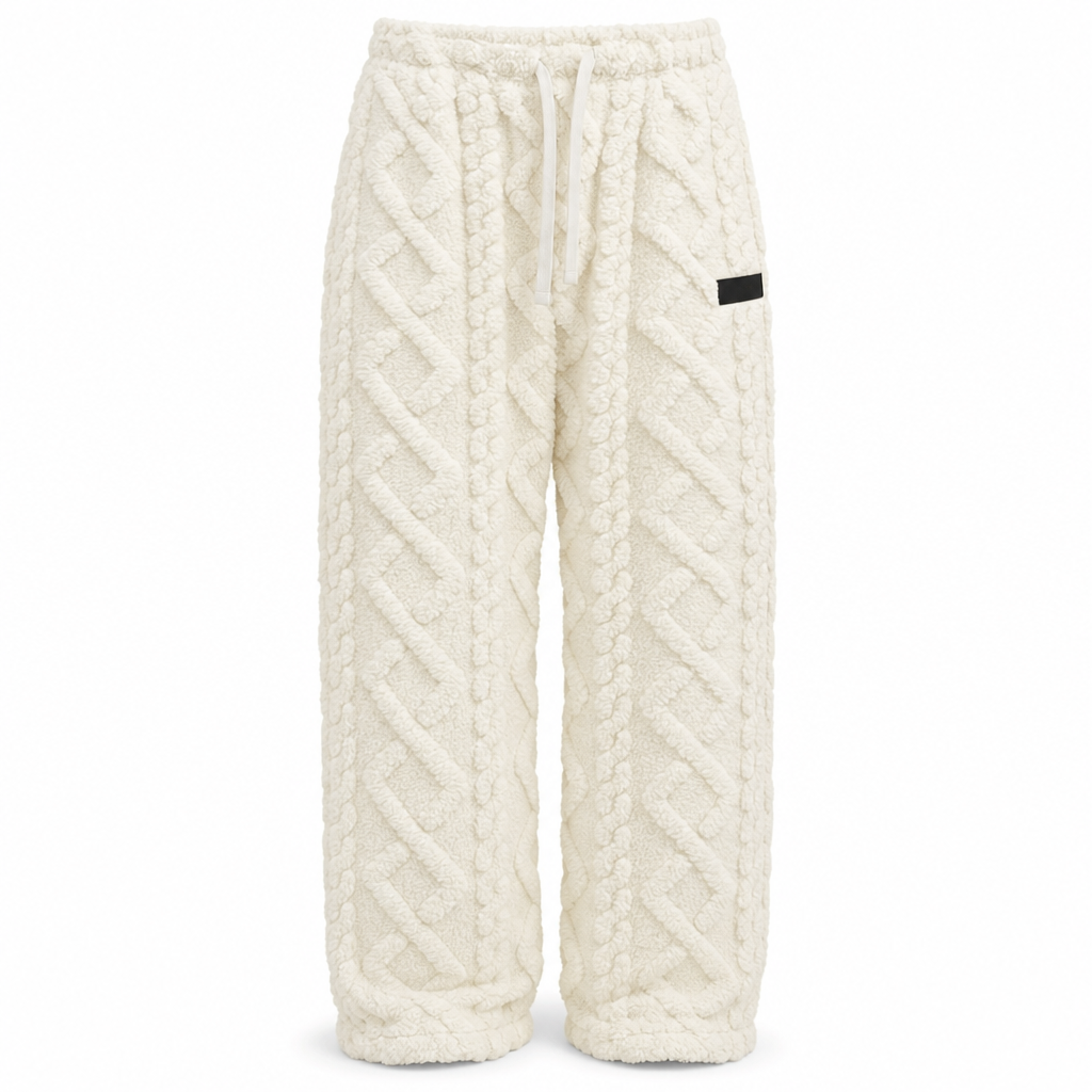 Casuele warmte loungebroek voor dames met flanelvoering