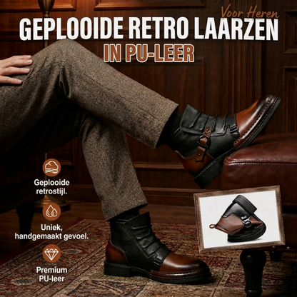 🔥Gratis verzending✈️Tweekleurige enkelboots met rits voor heren