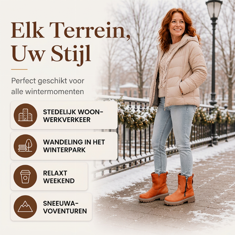 😍Antislip winterwarme snowboots voor dames