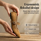 😍👡Comfortabele balletschoenen van suède PU-leer met een riempje