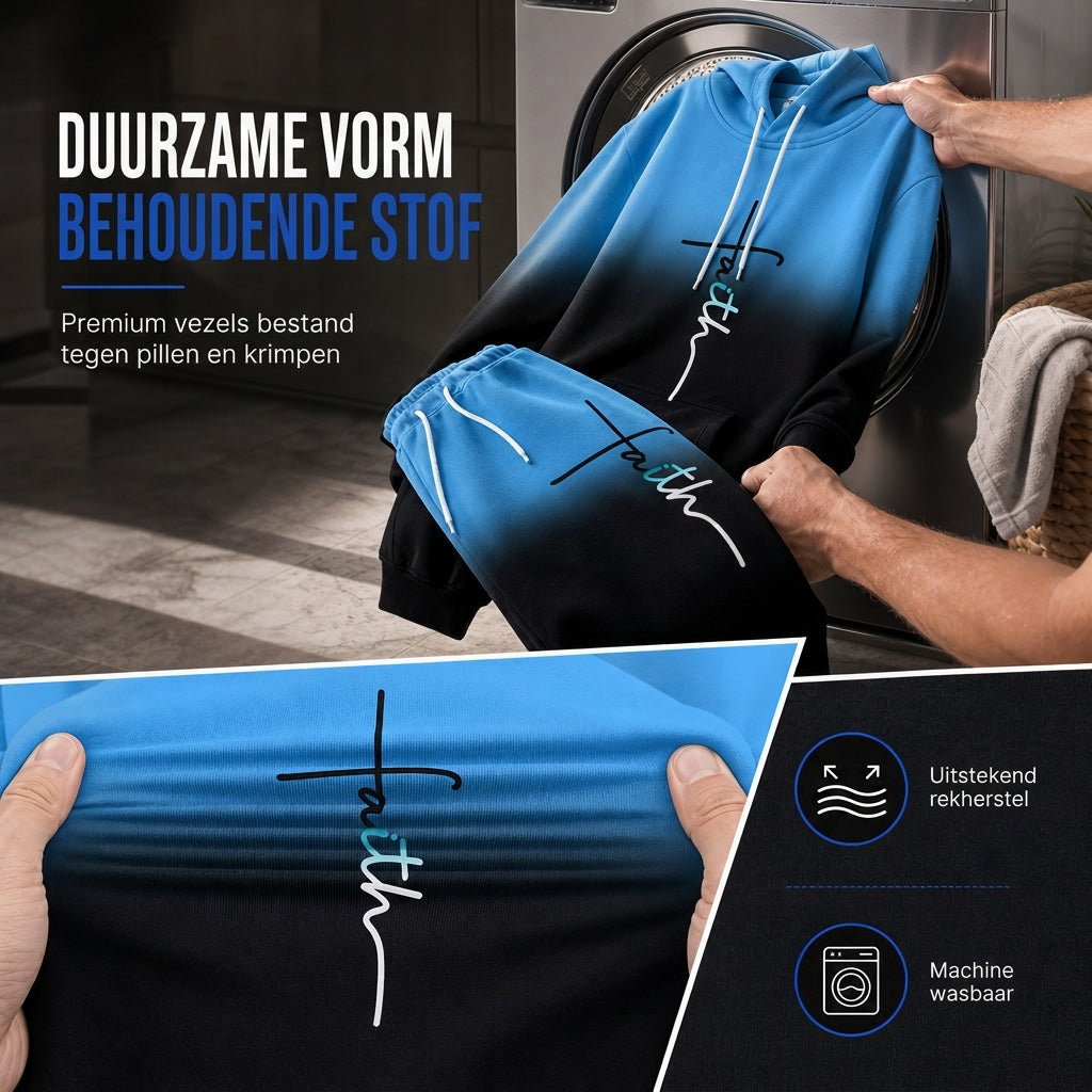 🔥Gratis verzending✈️Heren 3D-Print Trainingspak met Capuchon – Losvallende 2-Delige Set voor Lente & Herfst