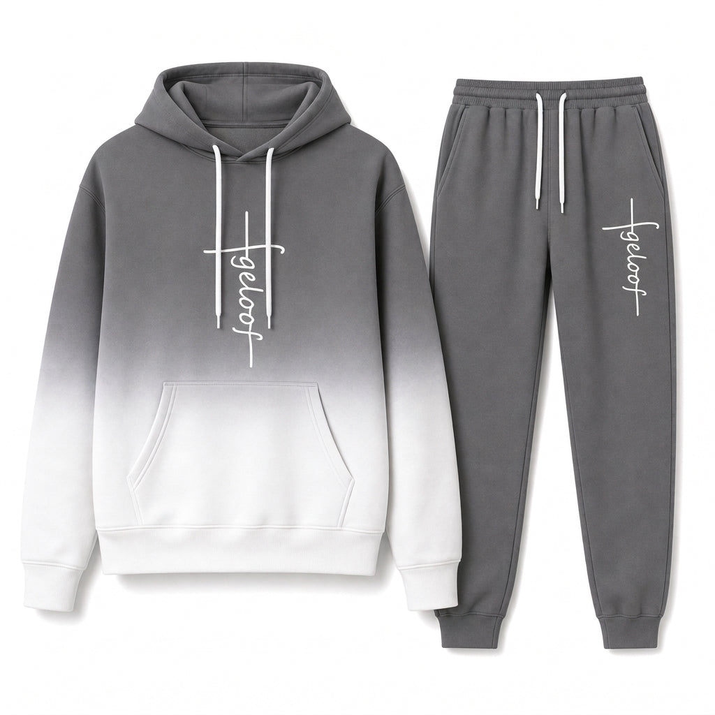 🔥Gratis verzending✈️Heren 3D-Print Trainingspak met Capuchon – Losvallende 2-Delige Set voor Lente & Herfst