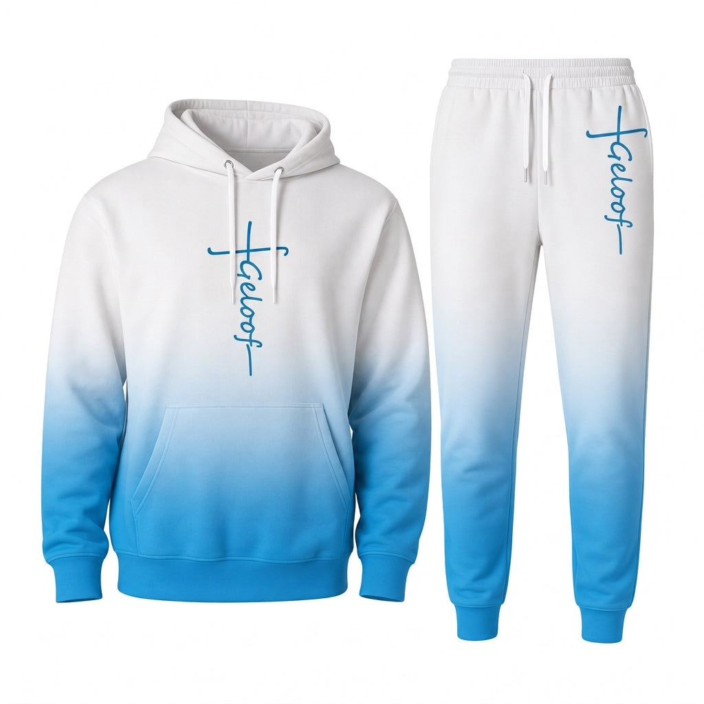 🔥Gratis verzending✈️Heren 3D-Print Trainingspak met Capuchon – Losvallende 2-Delige Set voor Lente & Herfst