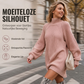 ✨ Nieuw Binnen 🤎 Gezellige Gebreide Coltrui-jurk voor Dames – Zachte Warmte, Comfortabele Pasvorm & Elegante Winterlook