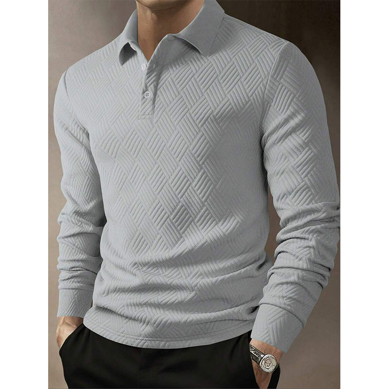 😍Heren sweatshirt met textuur, lange mouwen en lichtgewicht