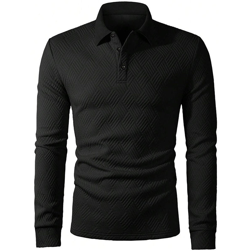 😍Heren sweatshirt met textuur, lange mouwen en lichtgewicht