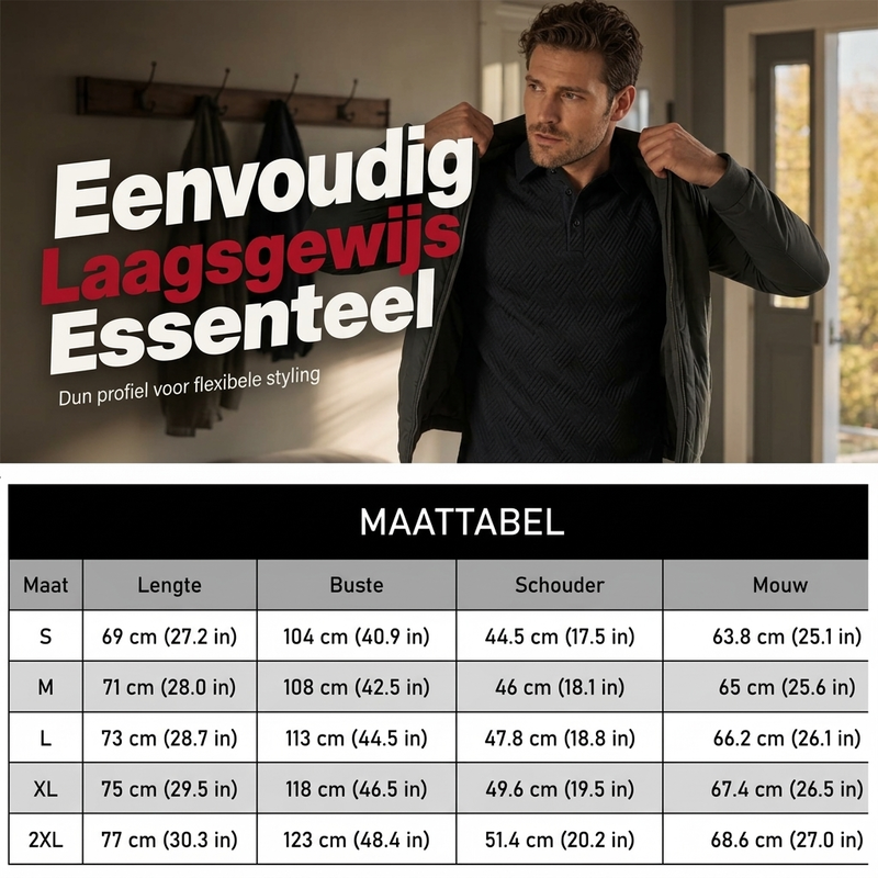 😍Heren sweatshirt met textuur, lange mouwen en lichtgewicht