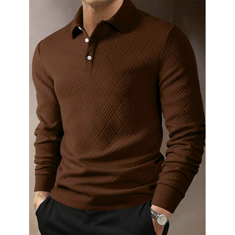 😍Heren sweatshirt met textuur, lange mouwen en lichtgewicht