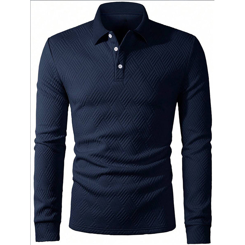 😍Heren sweatshirt met textuur, lange mouwen en lichtgewicht