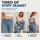 🔥Gratis verzending✈️Casual damesjeans met trekkoord en wijde pijpen
