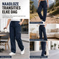 🔥Gratis verzending✈️Dames relaxed fit cargobroek met rechte pijpen, elastische taille met trekkoord en praktische zijzakken