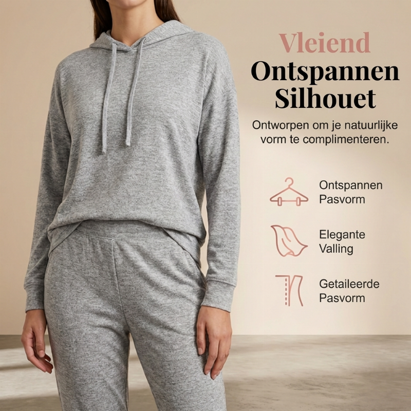 🔥Gratis verzending✈️2-delige casual trainingspak voor dames, effen kleuren