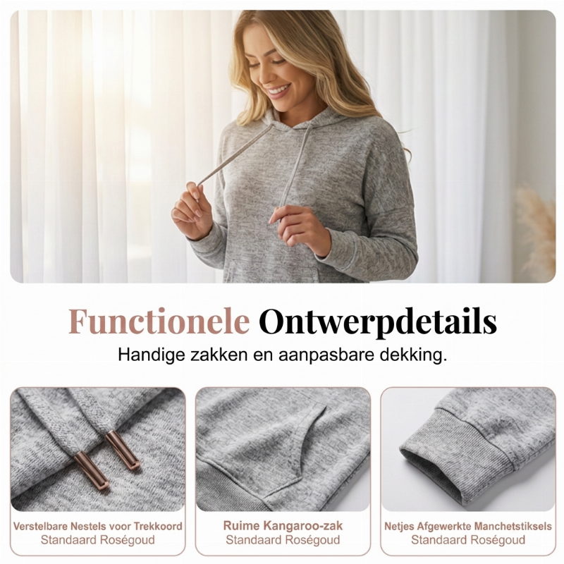 🔥Gratis verzending✈️2-delige casual trainingspak voor dames, effen kleuren