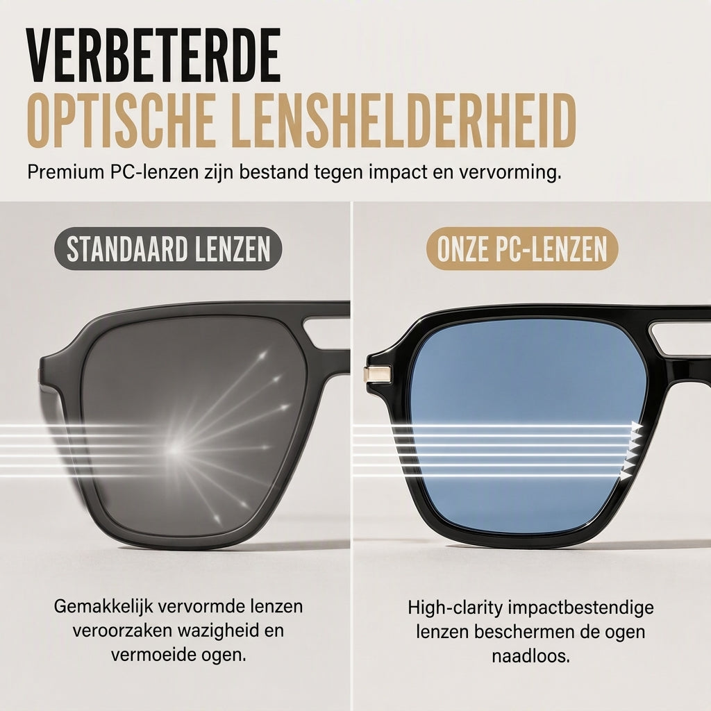 Vintage retro zonnebril met vierkant montuur