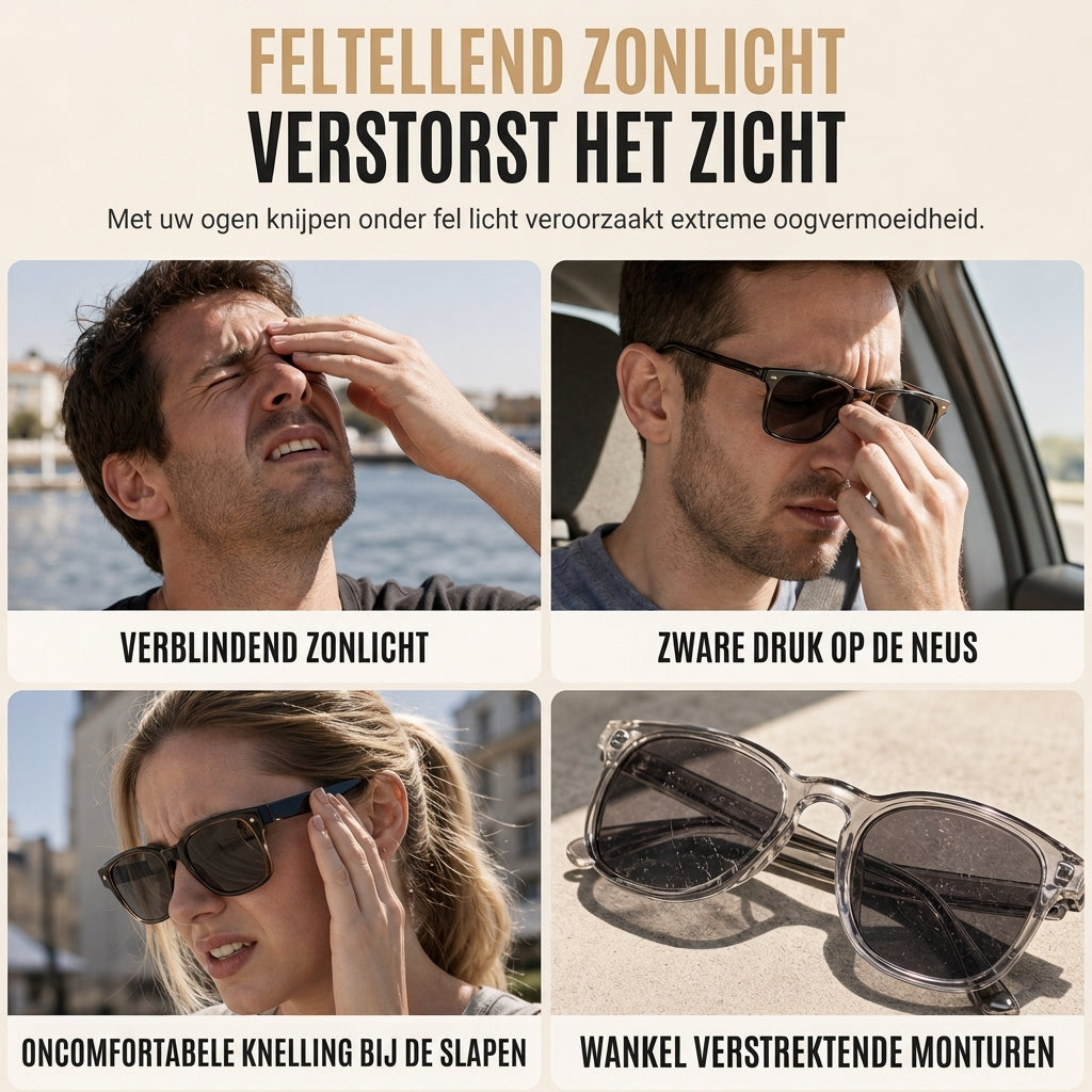 Vintage retro zonnebril met vierkant montuur