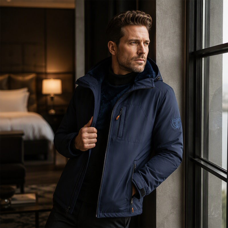 🔥Gratis verzending✈️Warme Waterdichte Heren Winterjas met Capuchon – Bescherming tegen Kou & Regen